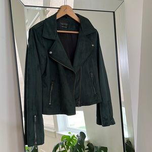 Like New Buttery Faux Suede Moto Jacket